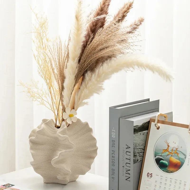 Petal Waves Porcelain Vase